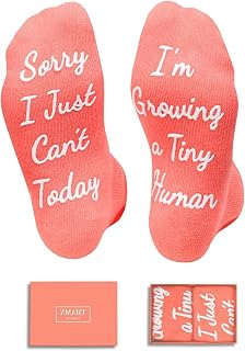 Zmart Pregnant Women Gifts - Labor and Delivery Socks for Expecting Mothers, New Mom Socks
