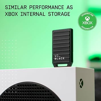 WD_Black 512GB C50 Storage Expansion Card, Officially Licensed for Xbox, Quick Resume, Plug & Play, NVMe SSD Expansion for Xbox Series X|S Gaming Consoles - WDBMPH5120ANC-WCSN