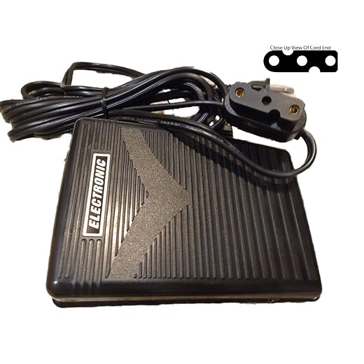 NGOSEW Electronic Foot Control Pedal 3-Prong Style for Pffaff 30, 130, 230, 290, 332, 338 Old Style