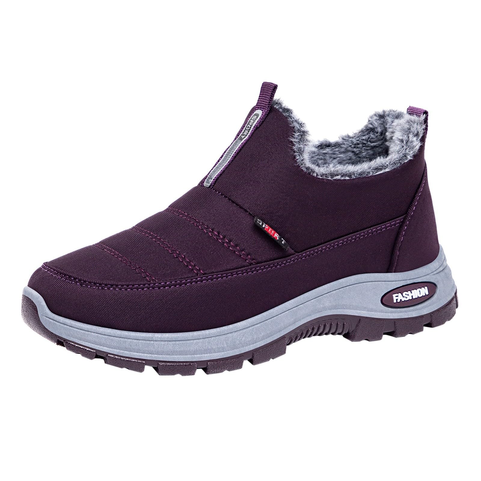 Snow Boots Women Waterproof Womens Shorty Winter Snowboots Comfortable Fur Lined Warm Outdoor for Cold Weather