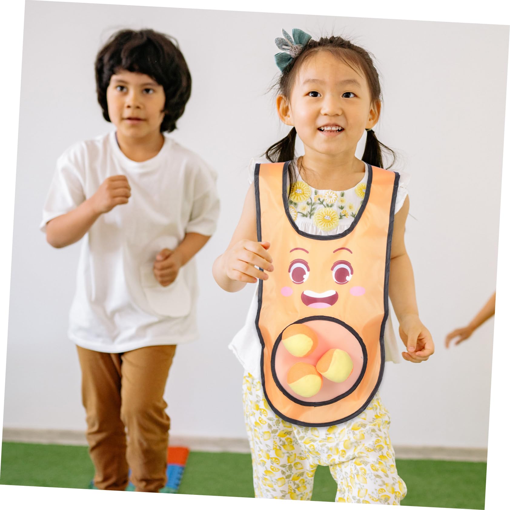 Toyvian Gilet Appiccicosi per Dodgeball Interattivo con Palline Appiccicose per attività per Design Animato per Giochi Gruppo