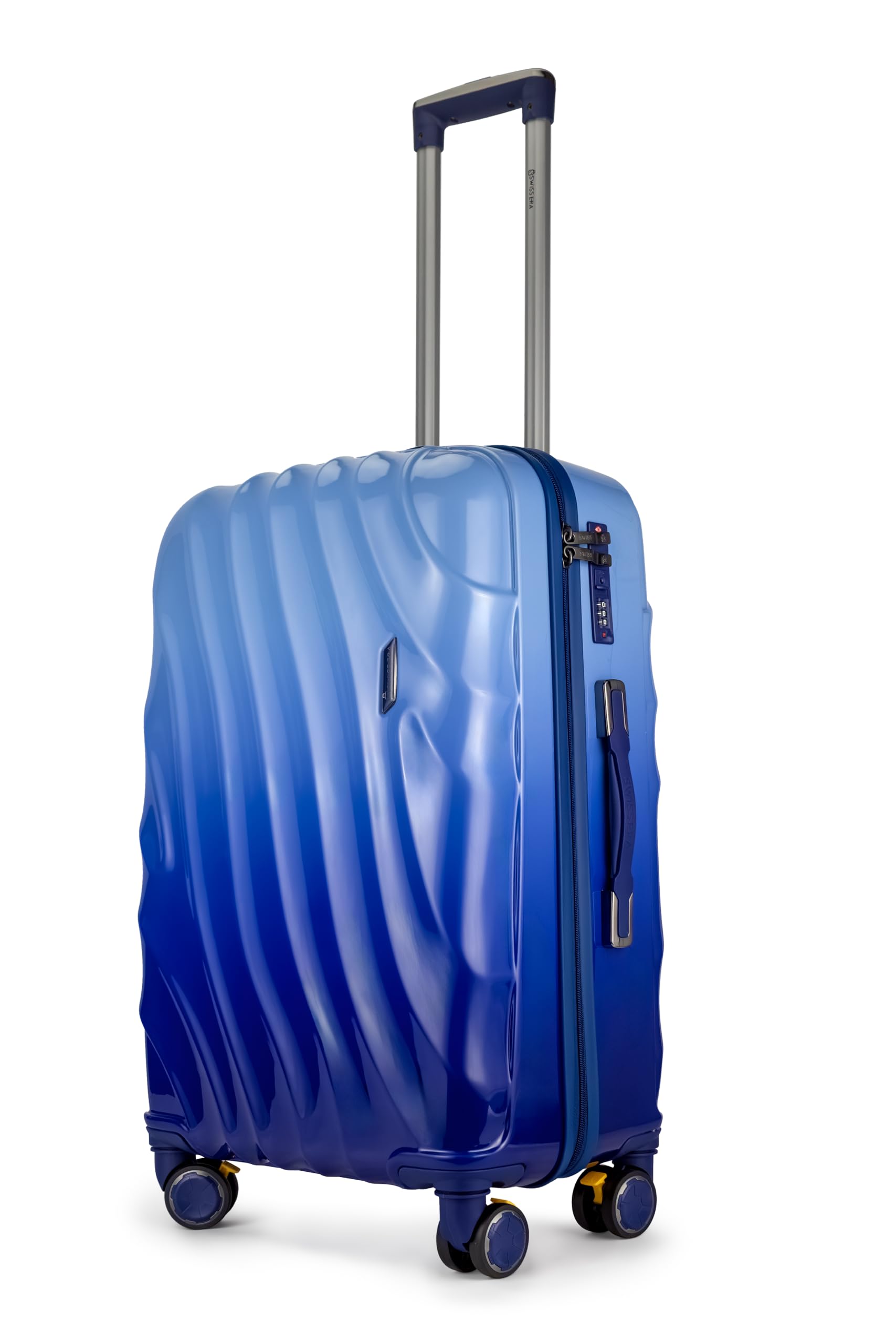 Hardshell Trolley Suitcase, Duo Ombre Design Polycarbonate Trolley Bag for Travel/Travel Bag (Blue, Small/55 Cms/20 Inch/Cabin Luggage)-image-8