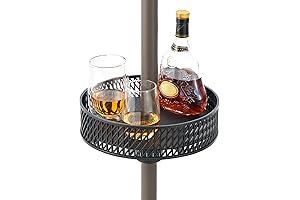 13” Patio Umbrella Cup Holder Table Tray