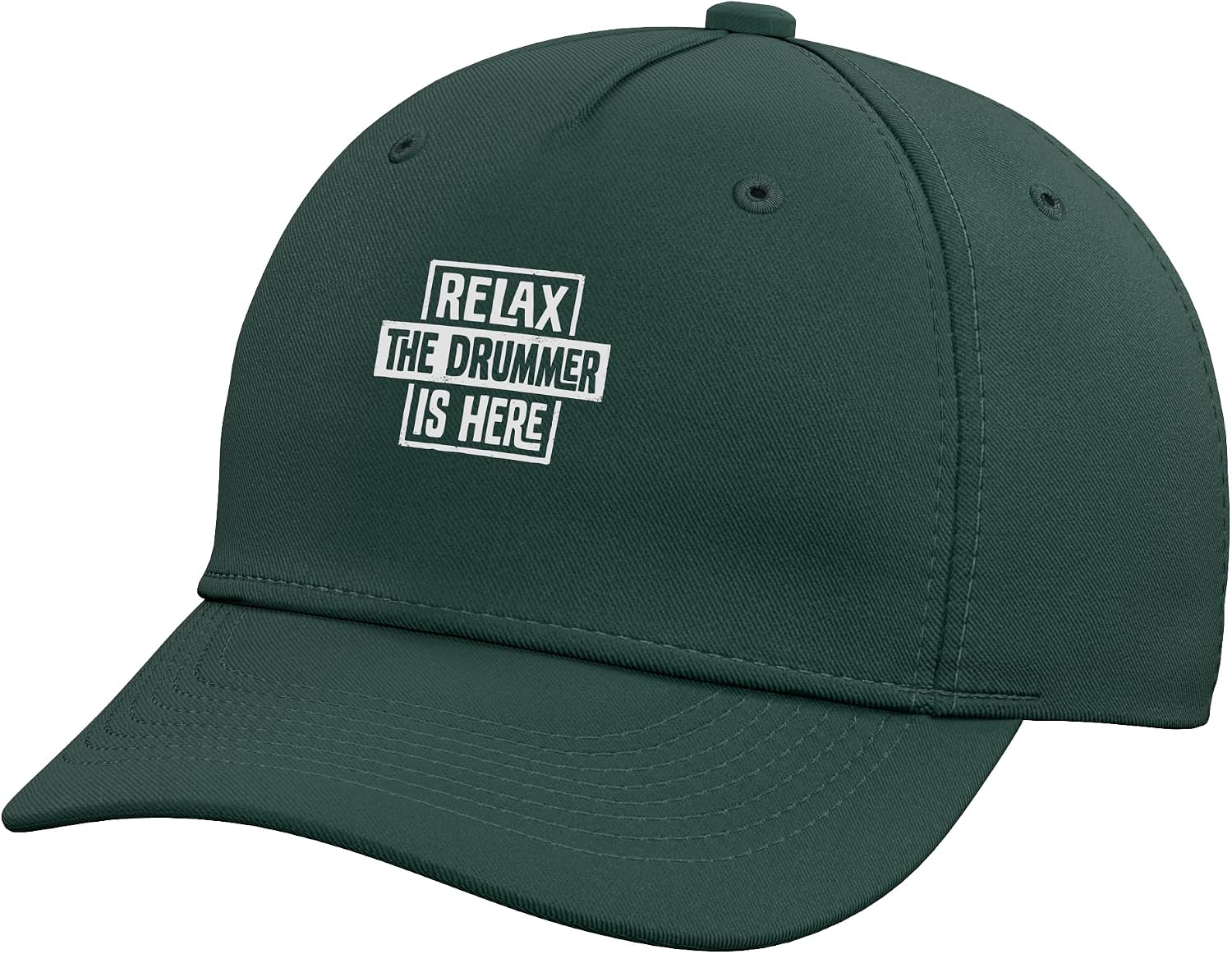 Relax The Drummer is Here Tee Drum Musician Rock Music Band Adjustable Baseball Hat