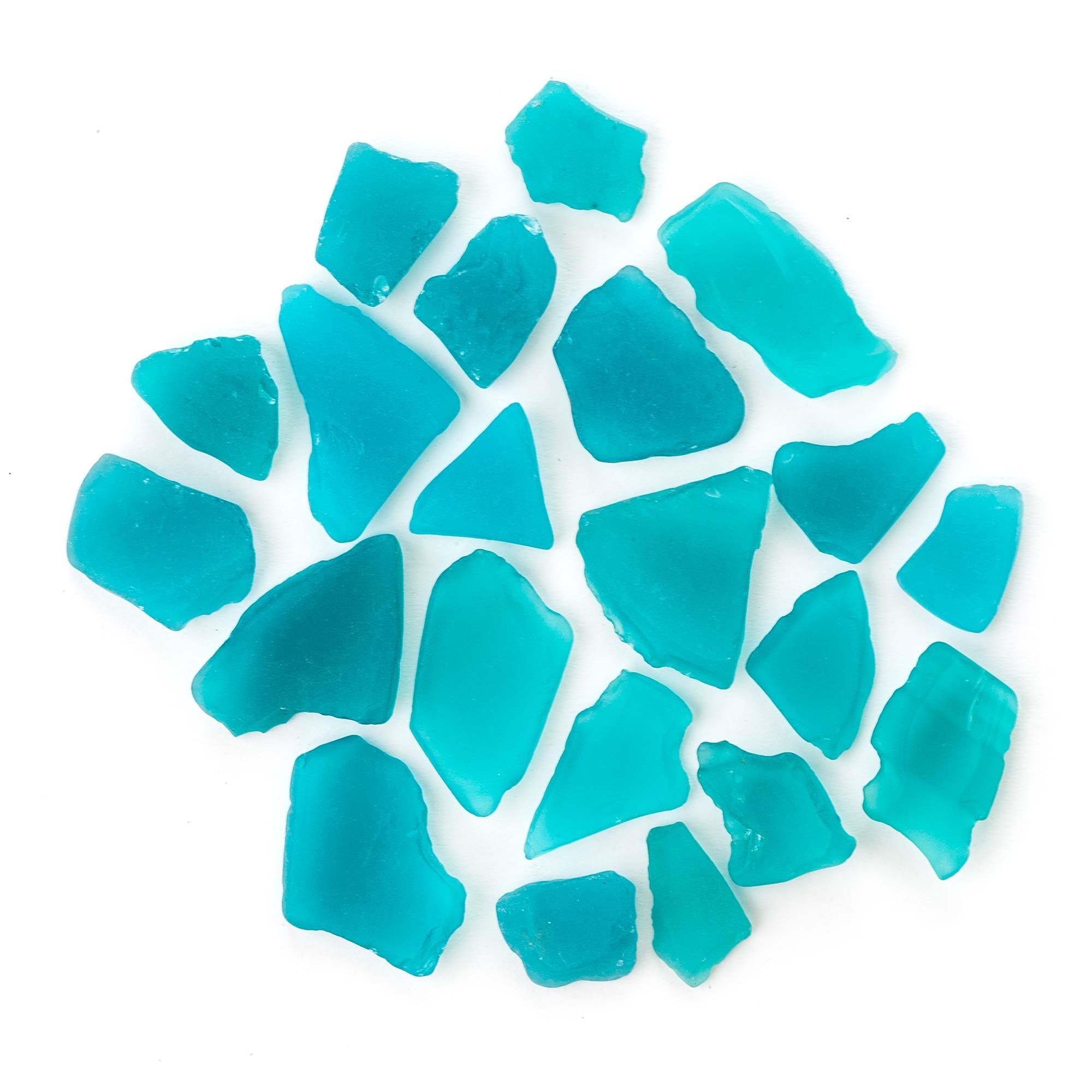 Galapagos (05134 Aquarium Sea Glass, Cold Blue, 4lb Bag