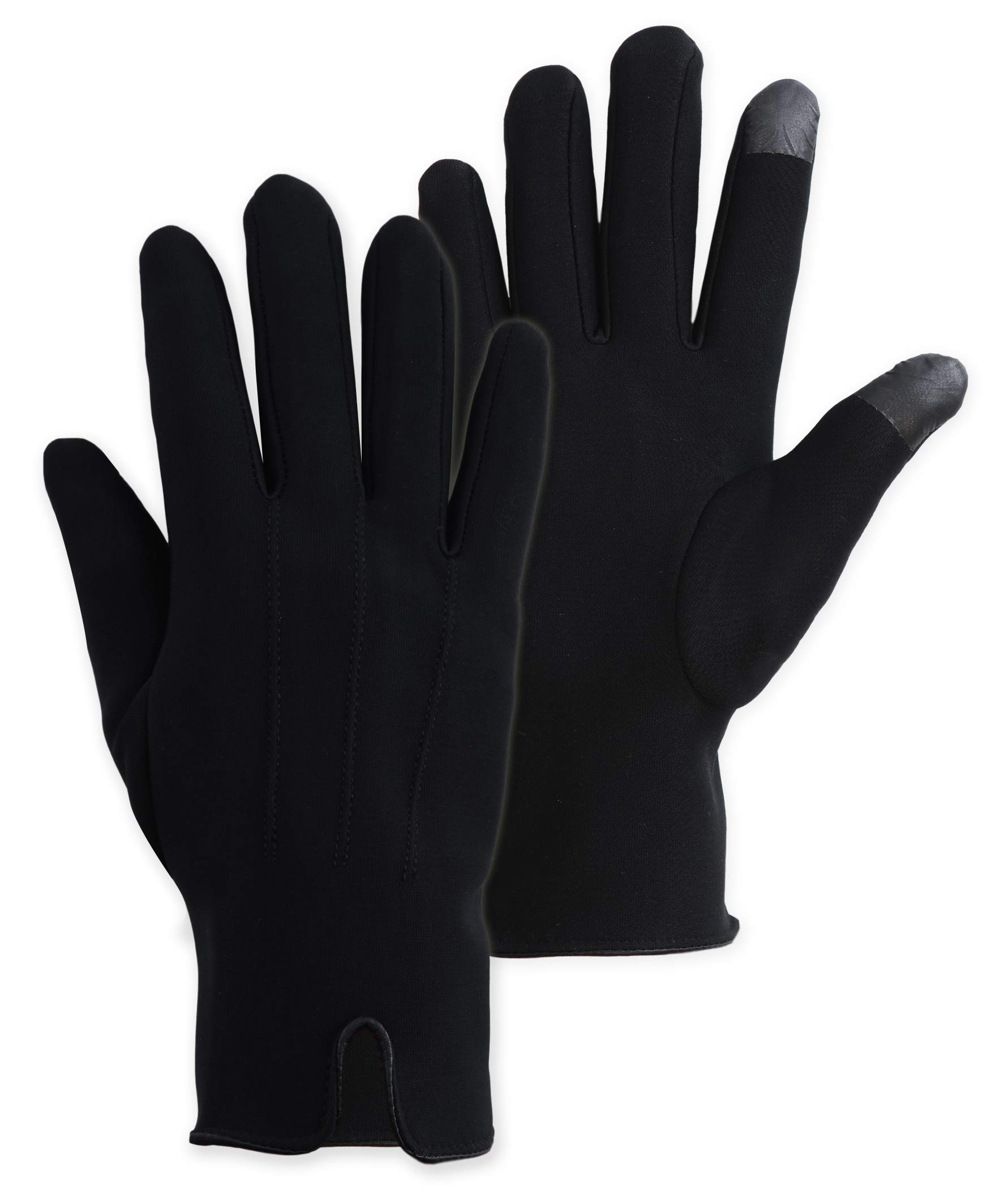 Womens Winter Touch Screen Gloves - Warm & Lightweight Touchscreen Glove Liners for Texting, Driving & Social Media Browsing - Ladies Cold Weather Black Thermal Hand Gloves for The Tech Savvy & Chic