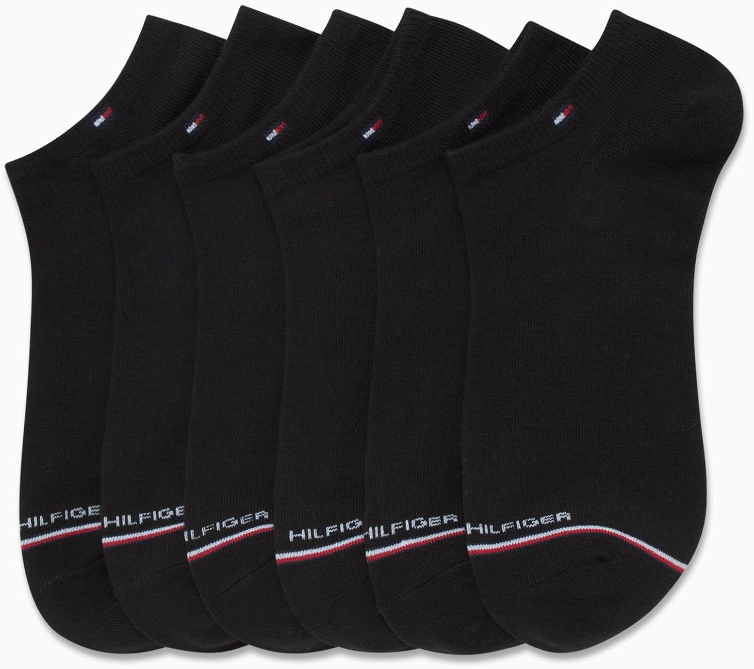 Tommy Hilfiger Mens Ankle Socks - 5 Pack/6 Pack Cotton Blend Moisture Wicking Low Cut Mens Athletic Socks with Arch Support - Image 3