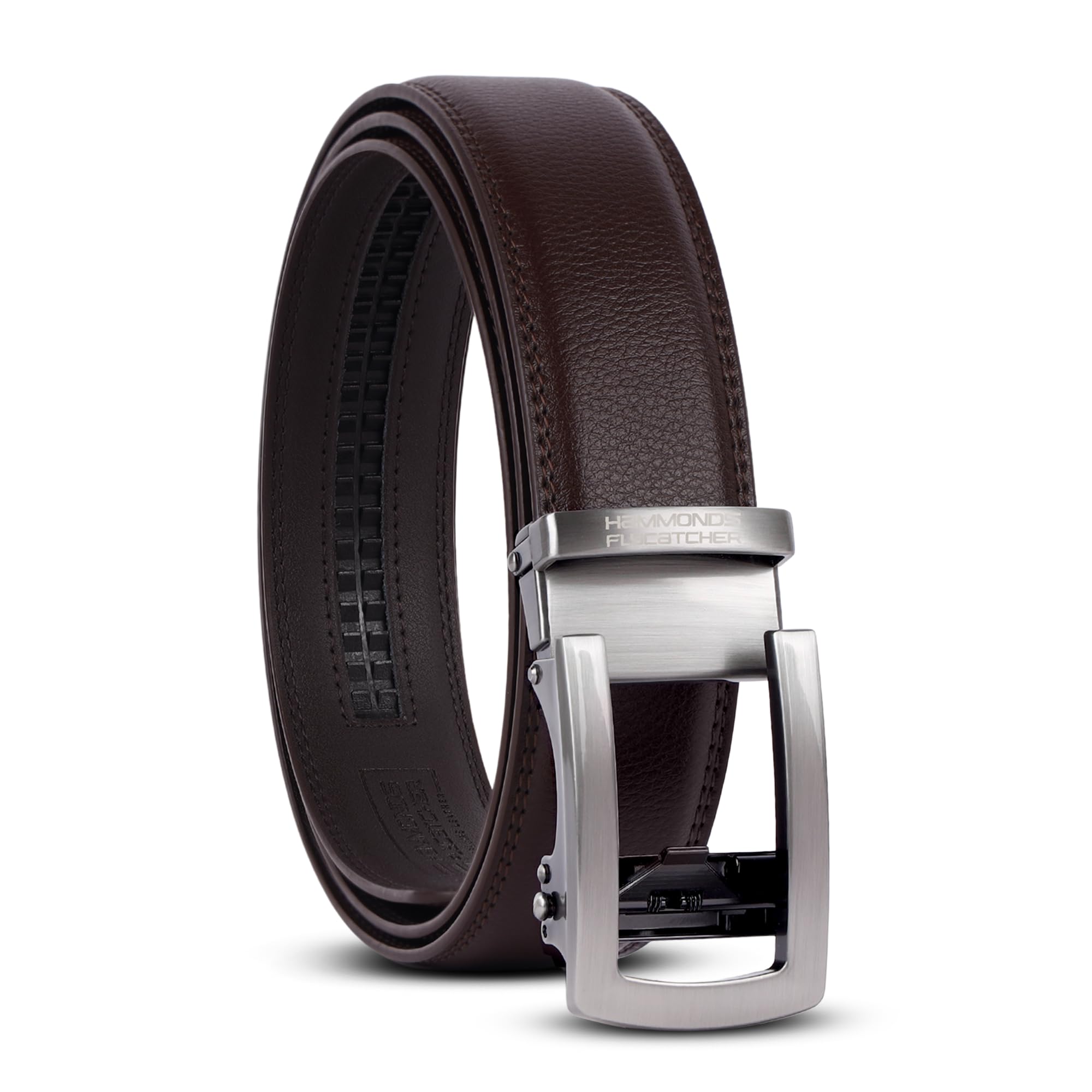 hammonds flycatcher Genuine Leather Belt for Men - Perfect for Formal and Casual Wear - Adjustable Waistband up to 46 Inches - Autolock Belt for Formal and Casual Wear-picture-1