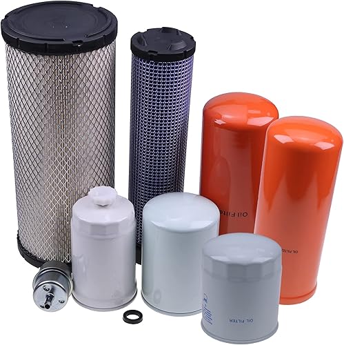 Solarhome Kit de filtros de mantenimiento A173291 D126922 A173290 J908616 D139225 A77470 84239751 compatible con retroexcavadoras CASE 580SK