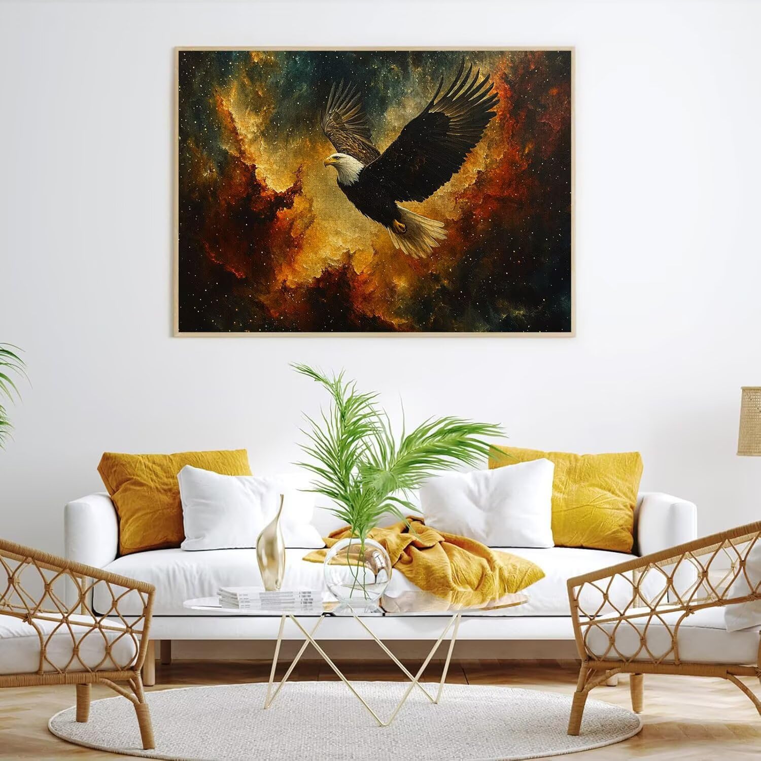 1500 sztuk puzzli dla dorosłych, gry rodzinne, Eagle Abstract, n-383