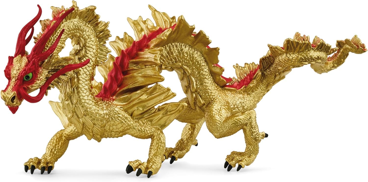 72206 Chinese New Year golden Dragon, from 7 Years, ELDRADOR CREATURES - Figurine, 29 x 12 x 12 cm