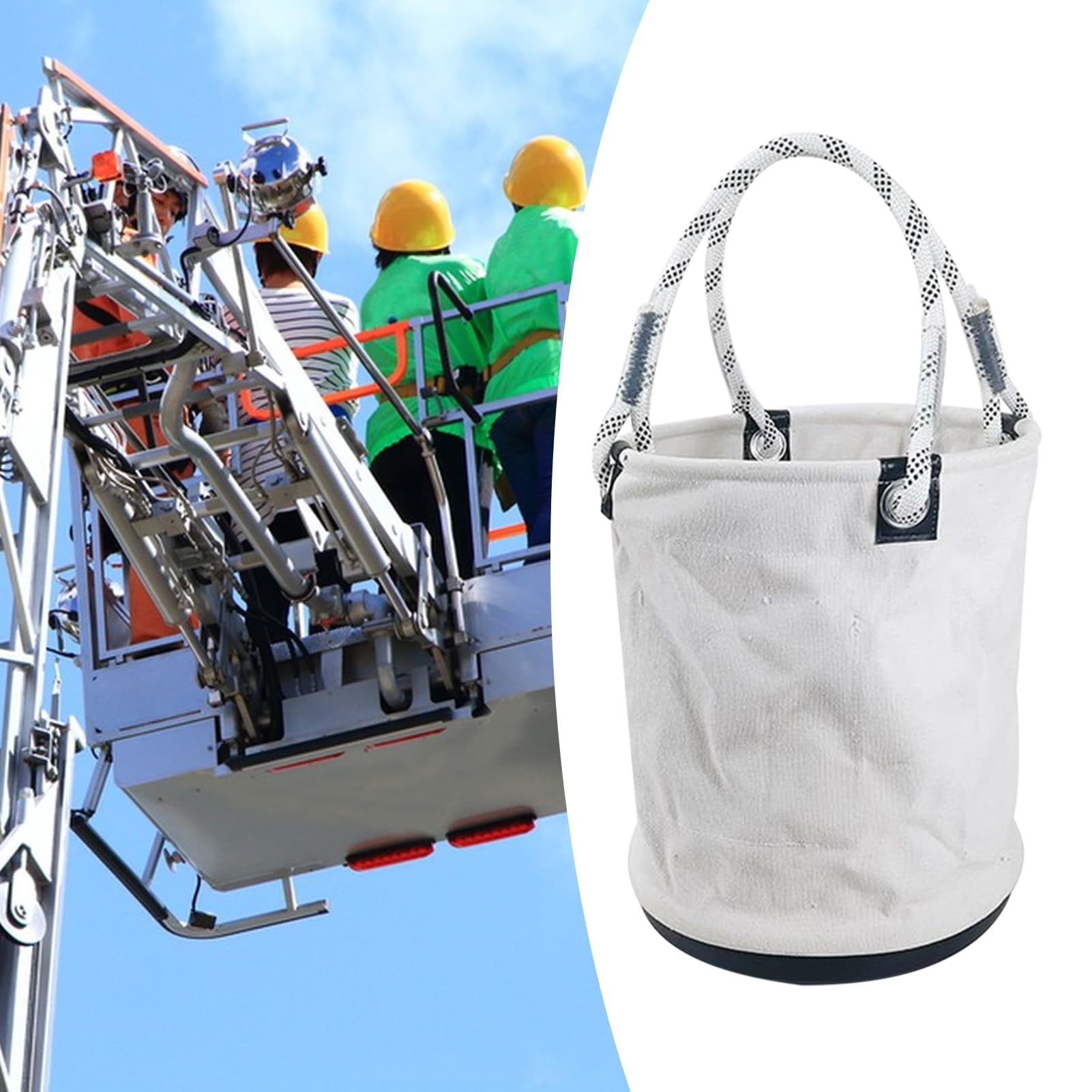Borsa a secchiello per utensili, custodia per elettricisti, organizer per apparecchiature elettriche, tasca per postazione di lavoro con struttura robusta