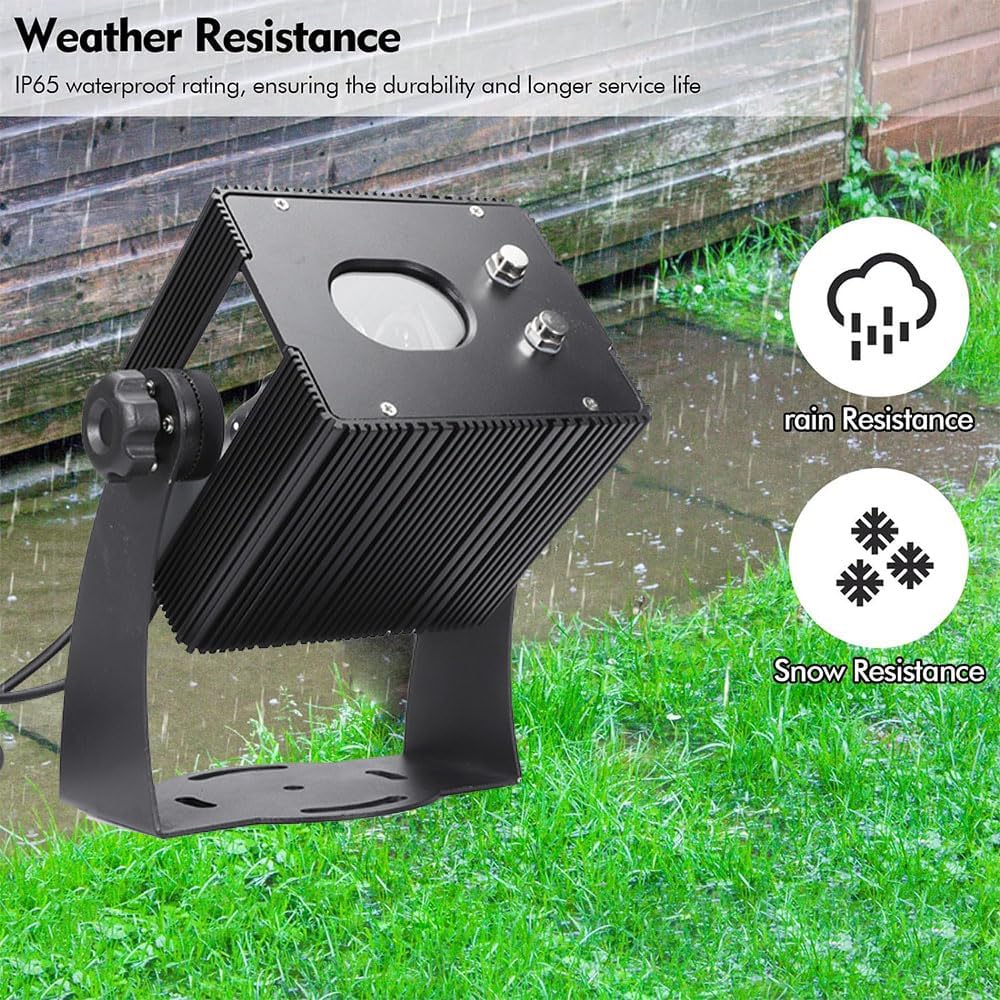 Waterproof Christmas Dynamic Projector Lights | Outdoor Moving Full Sky Star LED Landscape Light for Garden Patio - HD Projection - Ideal for Holiday Decor