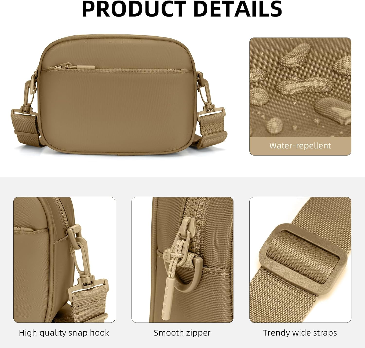 Small Checkered Crossbody Bag for Women Cute Purses Trendy Shoulder Handbags Wide Strap - Image 4