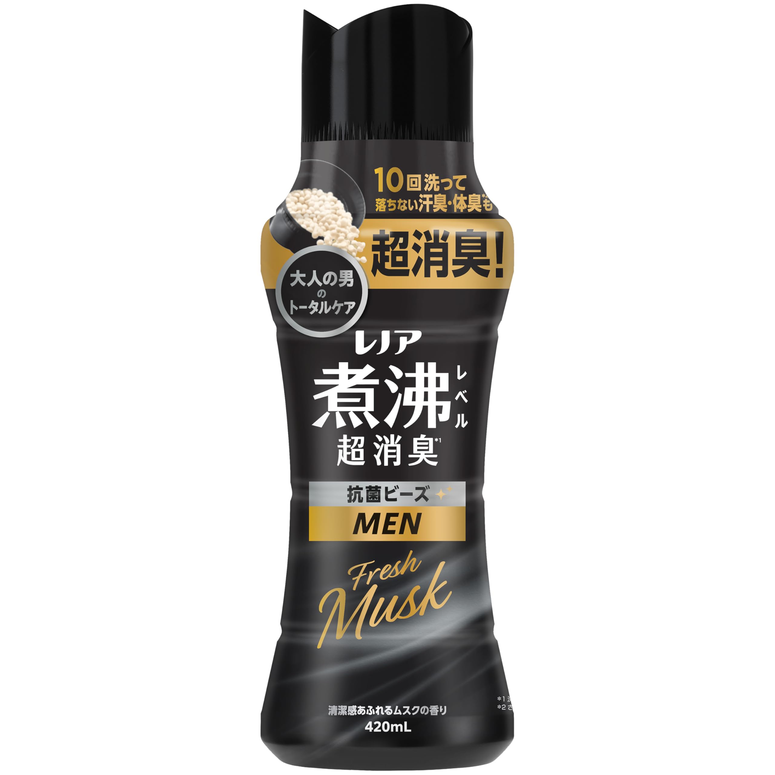 レノア MEN Fresh Musk 420mL 煮沸レベル超消臭 抗菌ビーズ
