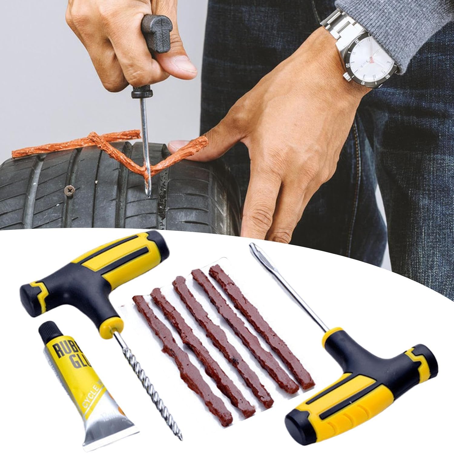Tire Repair Tool Heavy Duty Sealant Insertion Gadget image 3