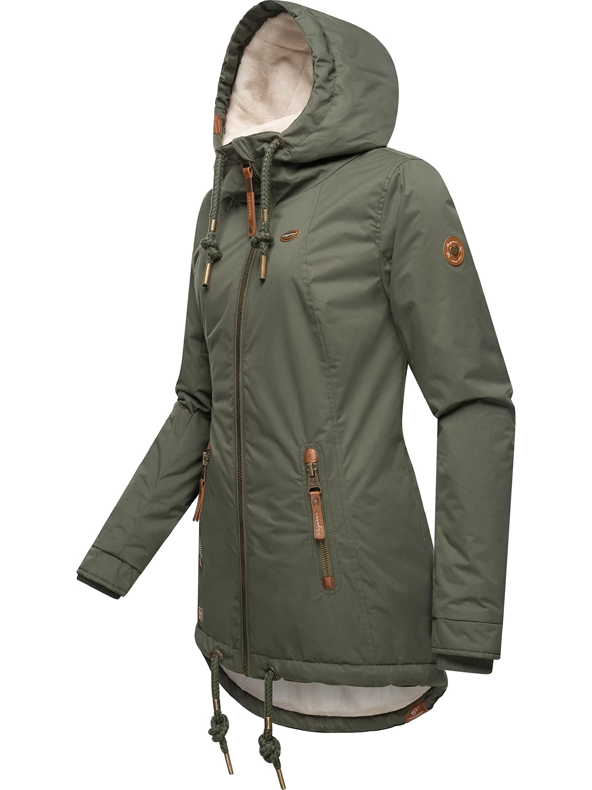 Ragwear Damen warme Winterjacke kurz wasserdicht mit Kapuze Zuzka Winter XS-6XL