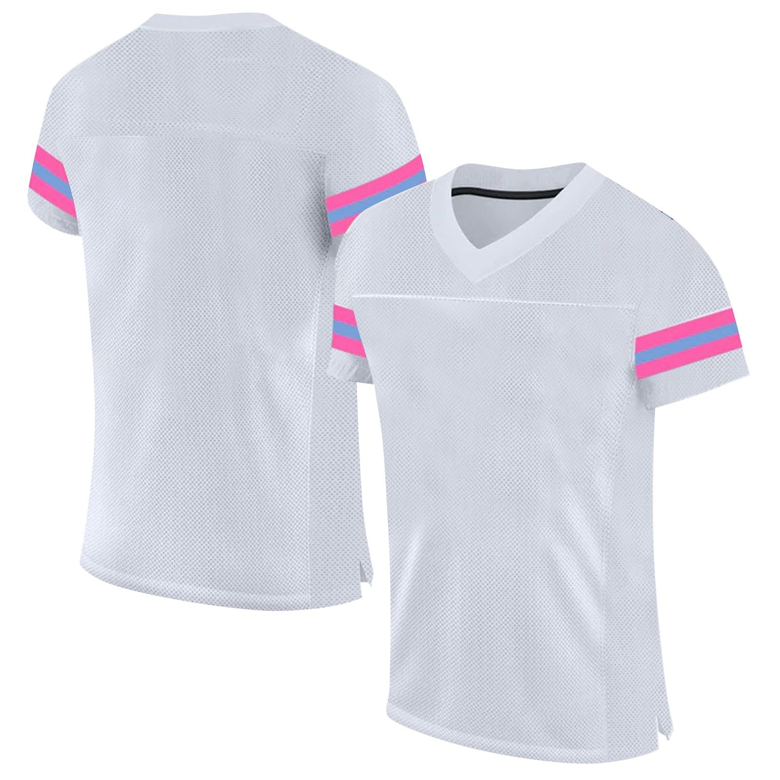 Personalised American Football Jersey for Adults and Children, Men and Women Ball Oversized Sports Tee Rugby Shirt with Name Number Team - 2