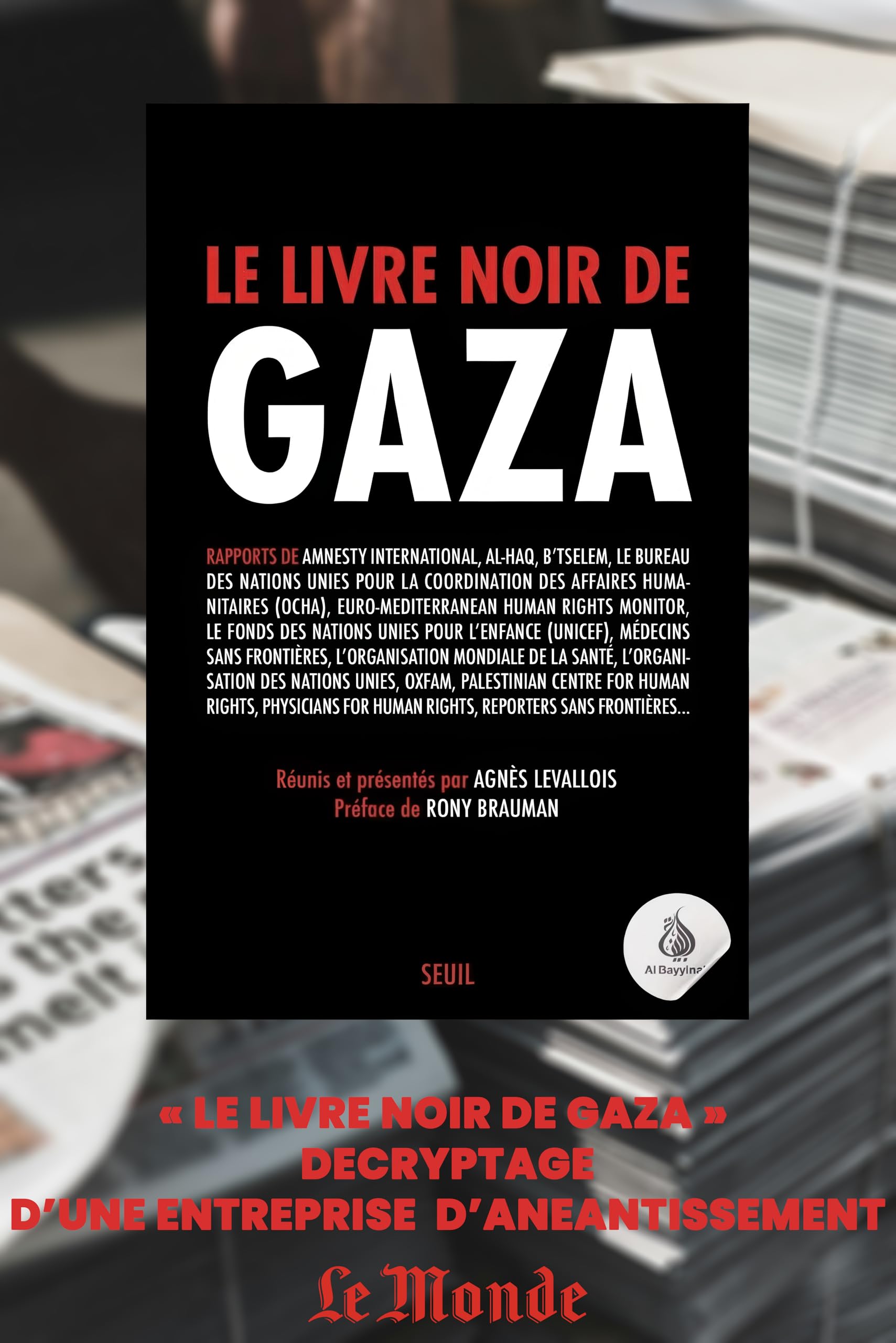LIVRE NOIR DE GAZA (LE)