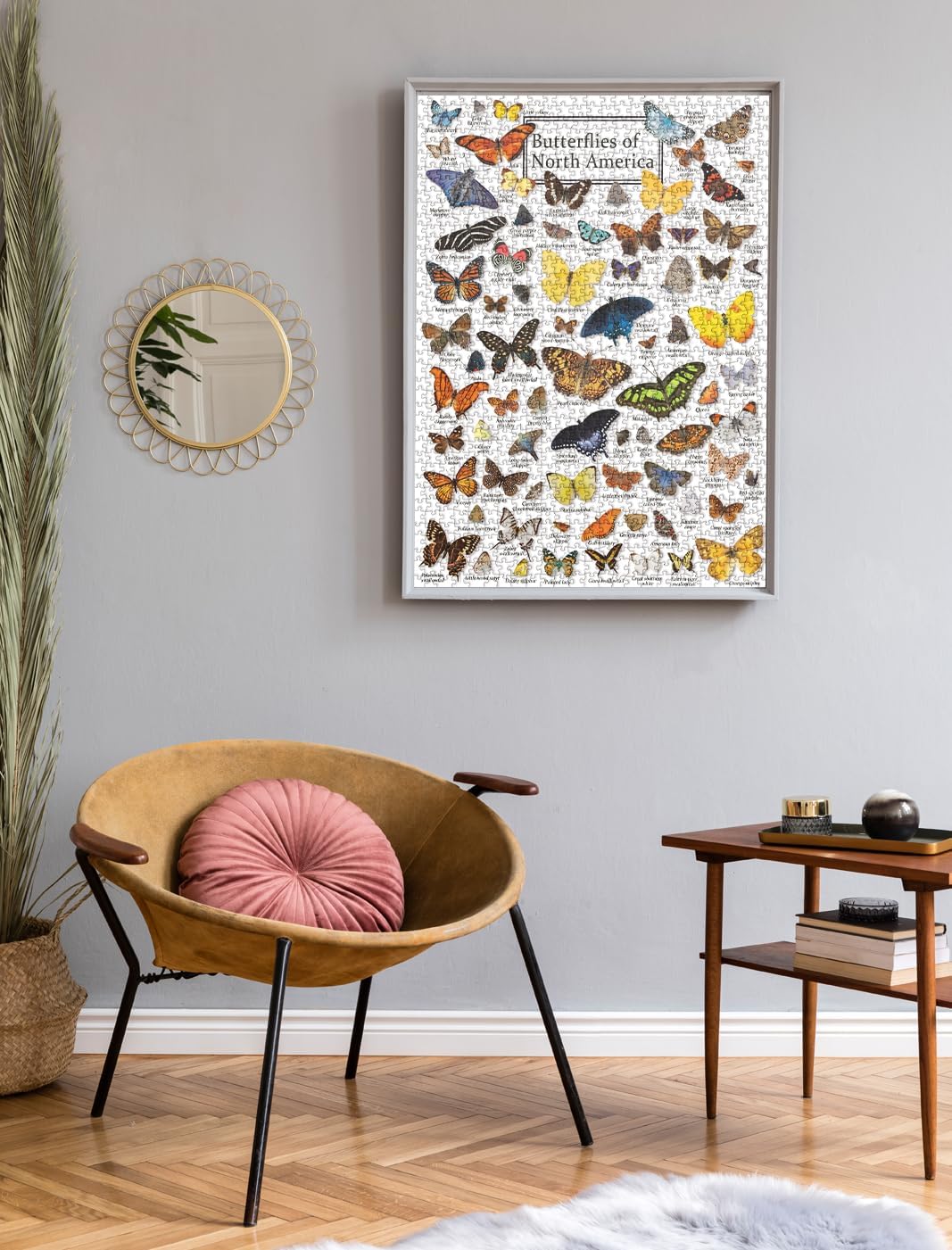 Colorful Butterfly Puzzle for Adult 1000 Piece, Animal Puzzles for Adults 1000 Pieces and Up, Butterflies Jigsaw Puzzle Collage for Adult