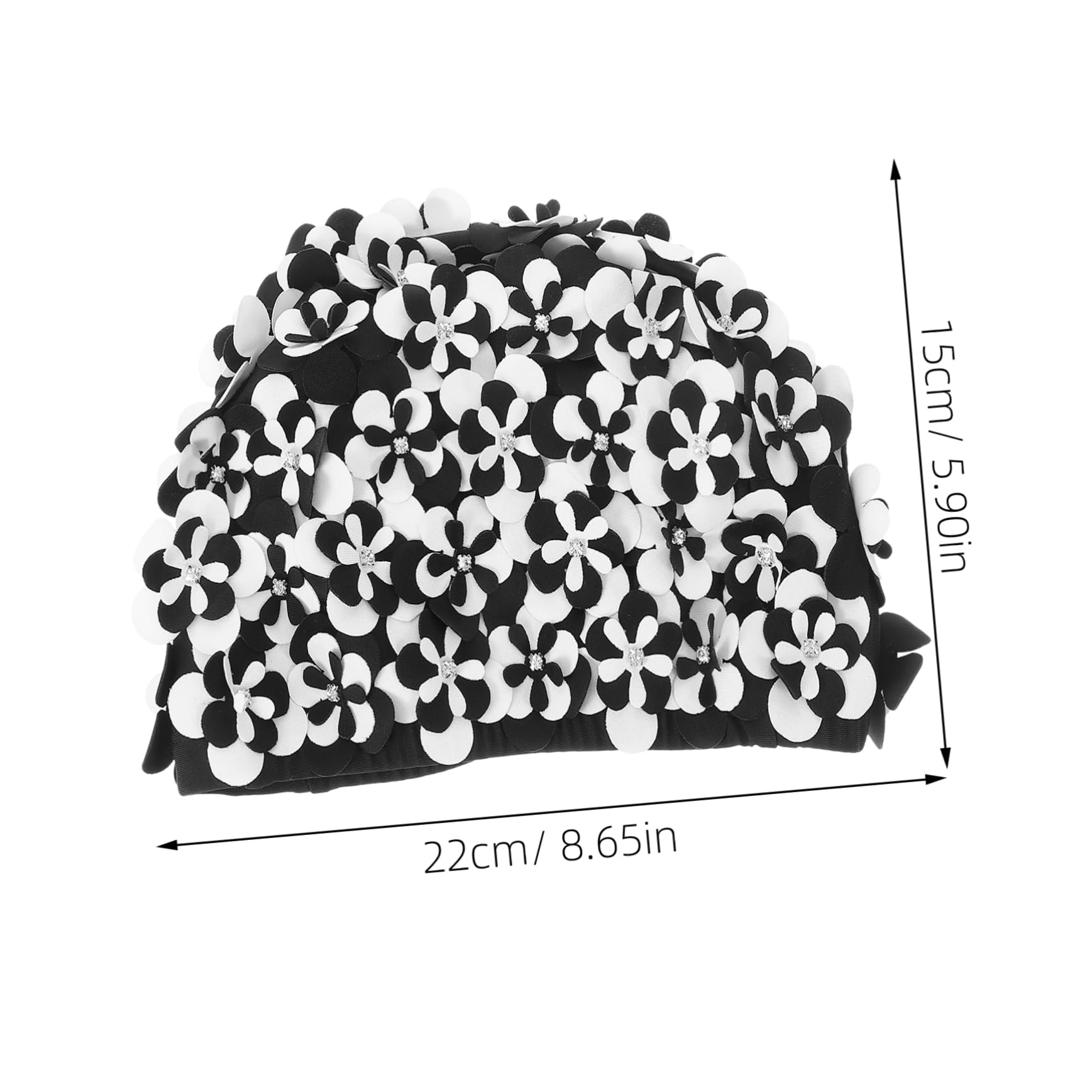 BESPORTBLE Bonnet De Bain Bonnets De Bain à Fleurs Bonnets De Bain De Protection des Cheveux Résistants à l'usure pour Femmes Nageant Chapeaux De Bain