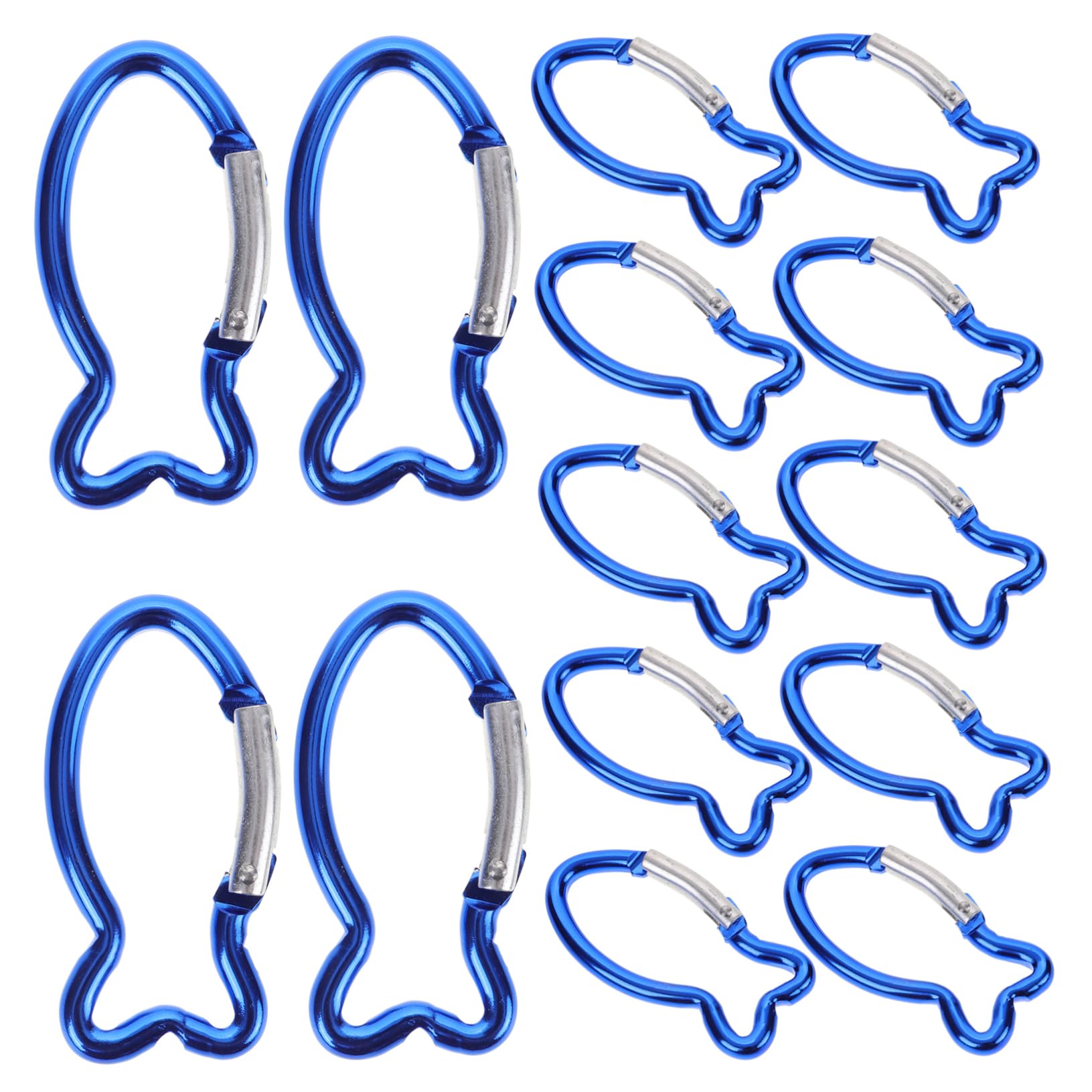 Sosoport Boucle De Sécurité Extérieure Crochets Mousqueton De Camping Boucle De Ceinture Boucler Boucles De Suspension Boucles en Métal Alliage D'aluminium Blue