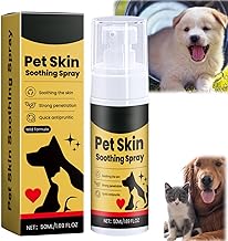 50ml Pet Skin Soothing Spray,Pet Skin Treatment Spray,Itch Relief S/prays for Itchy S/kin,Effective Dog Itchy S/kin Relief,P/et S/pray for Dogs Hot Spot Treatment,Soothing Solution for Dry Sk/in
