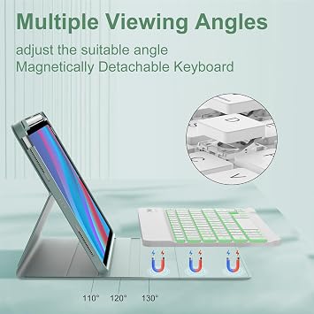 IVEOPPE Keyboard Case for iPad Air 11-inch (M4, M3, M2) & iPad Air 5th/4th