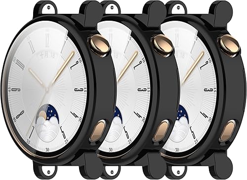 TenCloud Paquete de 3 protectores de pantalla compatibles con Huawei Watch GT4 (no el GT4 de 1.811 in), funda protectora completa de TPU suave TenCloud Paquete de 3 protectores de pantalla compatibles con Huawei Watch GT4 (no el GT4 de 1.811 in), funda protectora completa de TPU suave