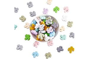 60 Pcs Cactus Silicone Beads for DIY Jewelry