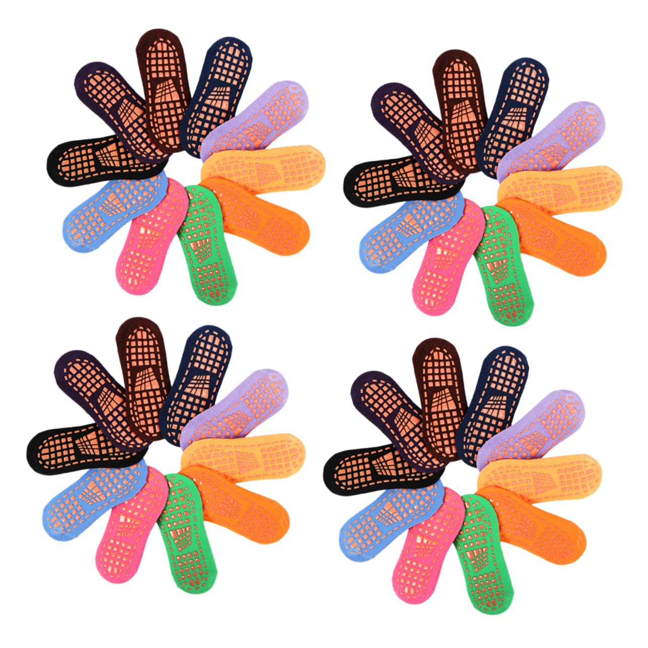 SHERCHPRY 60 Paar Kinder-Baumwollsocken Atmungsaktive Socken Kindersocken Übungssocken Indoor-Trampolin-Socken Atmungsaktive Baumwollsocken Sohlenabgabesocken Kindersocken