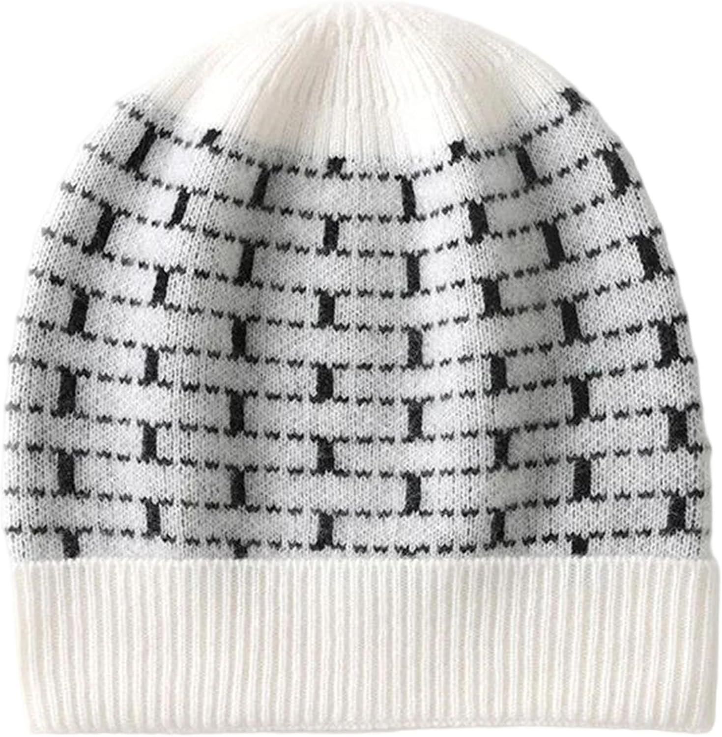 Unisex Cozy Casual Slouchy Beanie, Men Women Thicken Warm Color Block Ear Protection Knit Hat for Cold Weather
