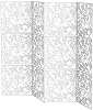 12PCS Hanging Room Divider, Foldable Partition Wall Decor, Thin PVC Home Screen, with Hollow Carving Design, DIY Hanging Panels, for Room Separation Decoration in Living Room, Bedroom, Hotel, Office