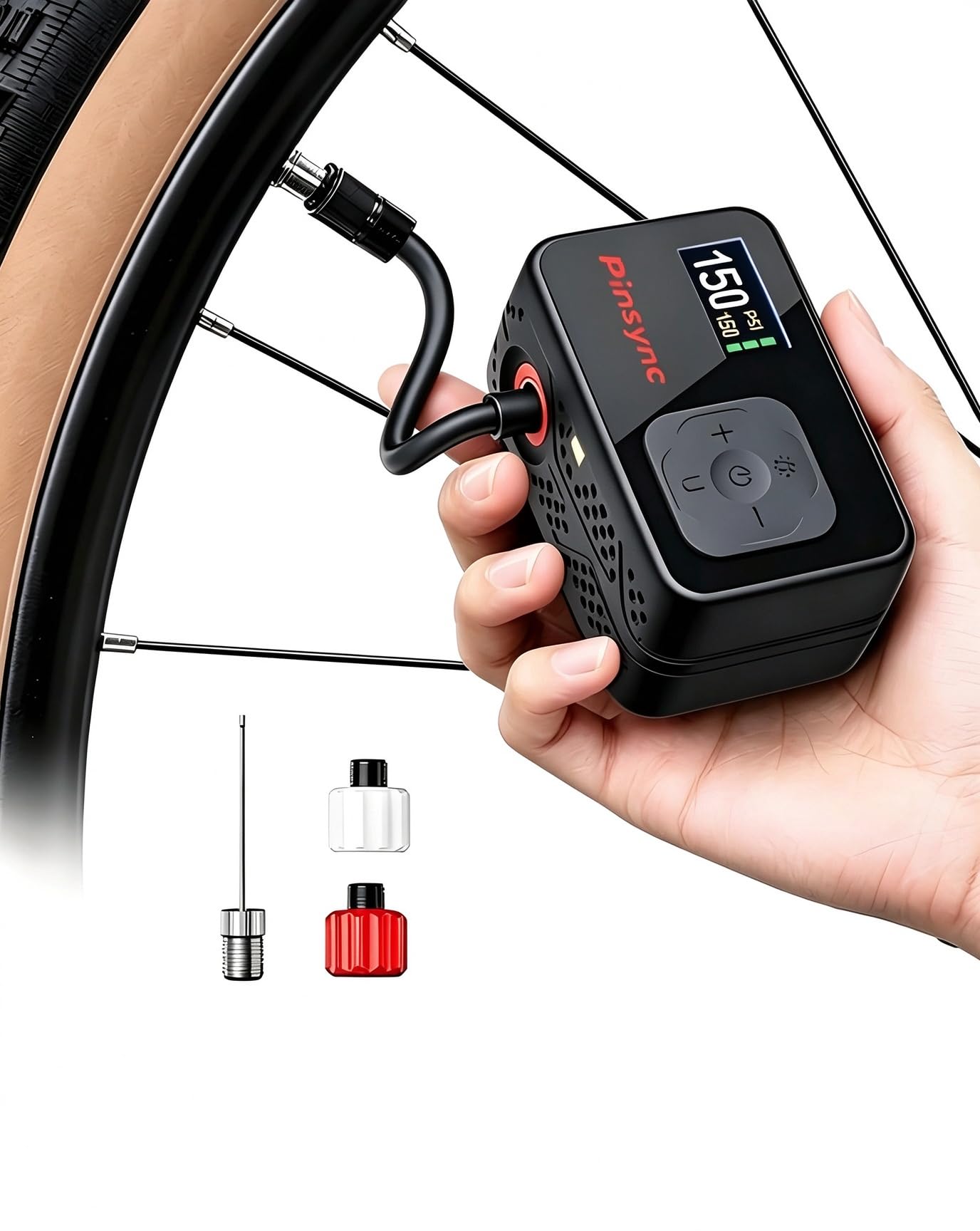 Mini Electric Bike Pump - 17s Fast Inflation -2