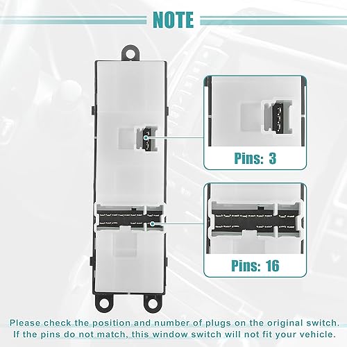 Miniatura 6 de ACROPIX Interruptor de elevalunas eléctrico delantero izquierdo del lado del conductor para Subaru Impreza III Hatchback GR GH G3 2008-2012