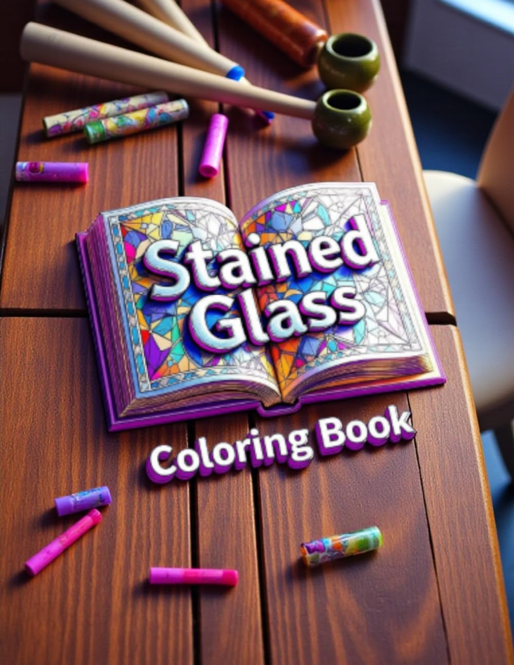 Stained Glass Coloring Book: Beautiful Collection of Stained Glass Designs for Relaxation and Creativity for All Ages