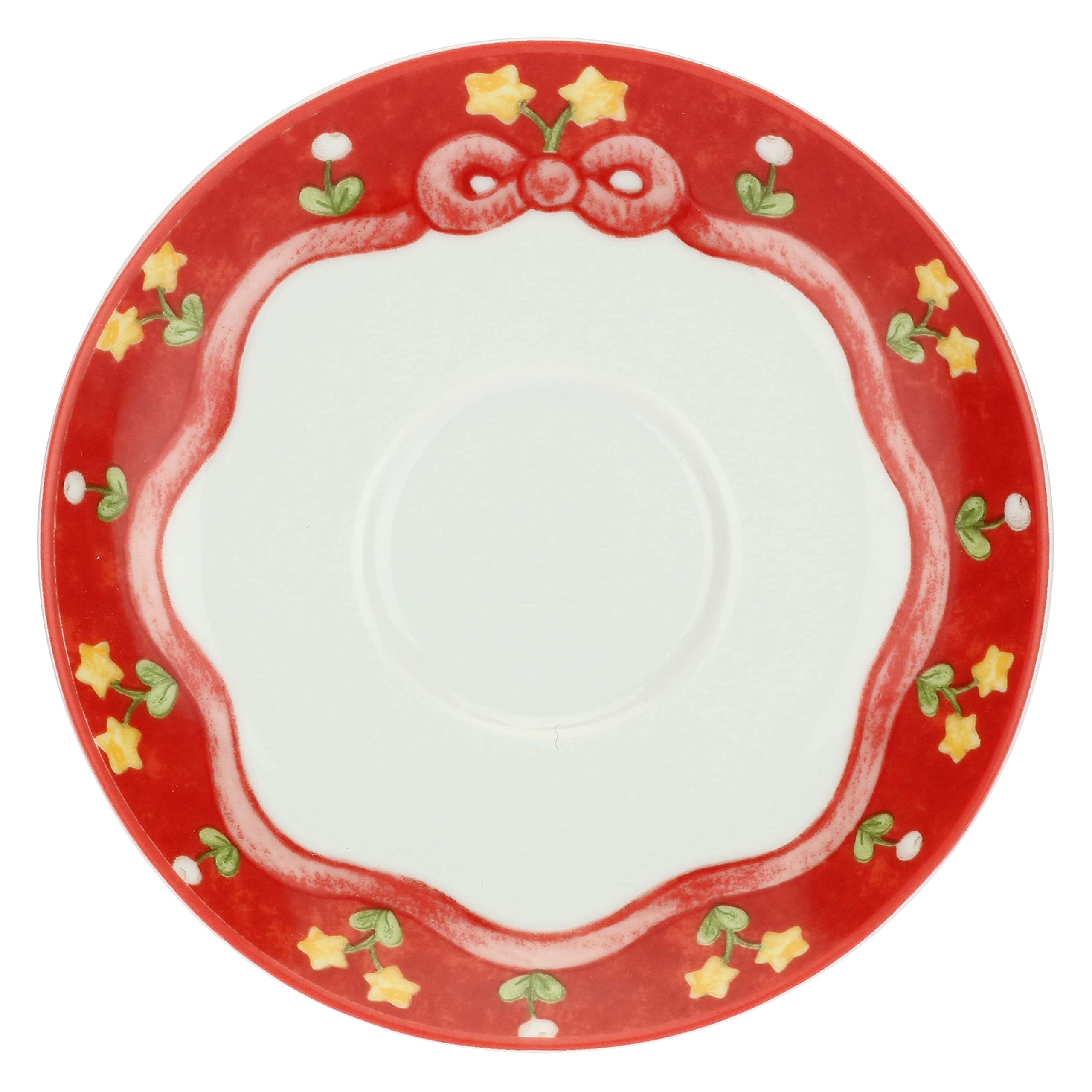 THUN - Confezione 2 Tazze Medie Sweet Christmas - Porcellana - Linea Sweet Christmas - Living, Arredare la Casa - Tazzina Ø 9 cm; 6 cm h 160 ml; Piattino Ø 15 cm