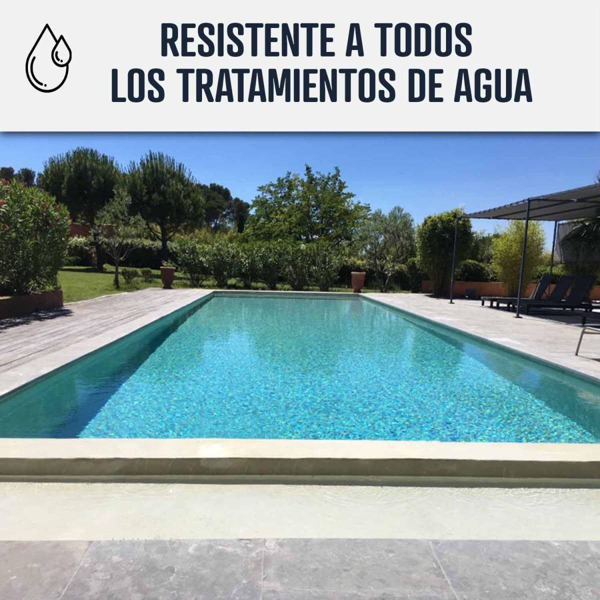 Impermeabilizante para piscinas, revoque impermeable para piscinas y depósitos - ARCACIM POOL - 25 kg Gris - ARCANE INDUSTRIES