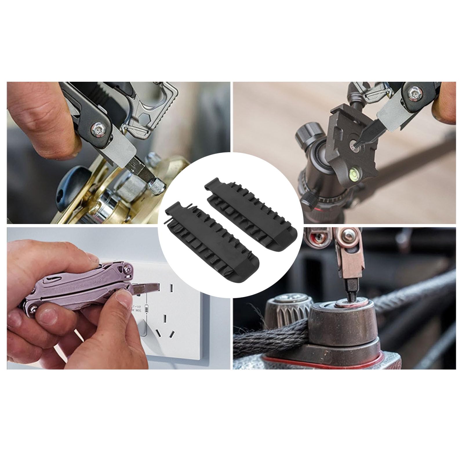 Juego de 21 puntas planas, 2 puntas de destornillador con doble funda, acero de aleación S2 endurecido de grado industrial para alicates, herramienta multifuncional