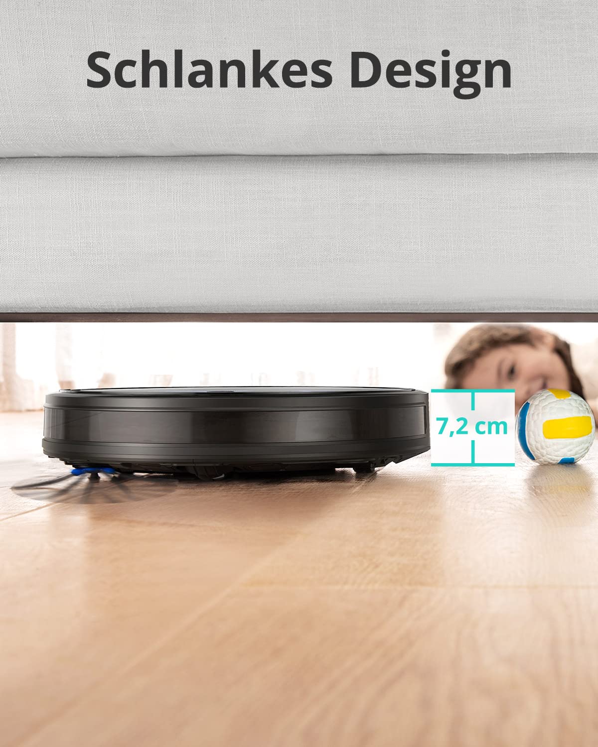 eufy Saugroboter mit Wischfunktion, RoboVac G20 Hybrid, Smart Dynamic Navigation, 2500Pa Saugleistung, 2-in-1 Sauger und Wischmopp, kompatibel mit Alexa (Generalüberholt), Böden, Kabellos