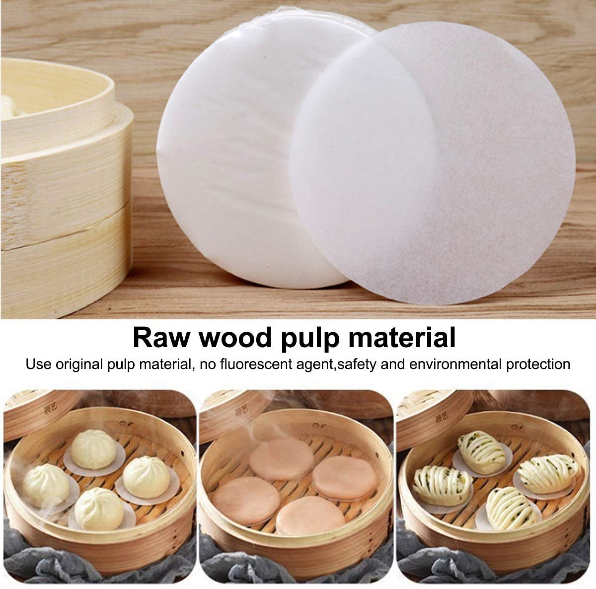 Burger Discs, 500 Pieces, Round, 12 cm, Non- Stick Parchment Paper for Burger Press and Patty Makers | Wax Sheets for Hamburger, Burger Patties, Meatballs
