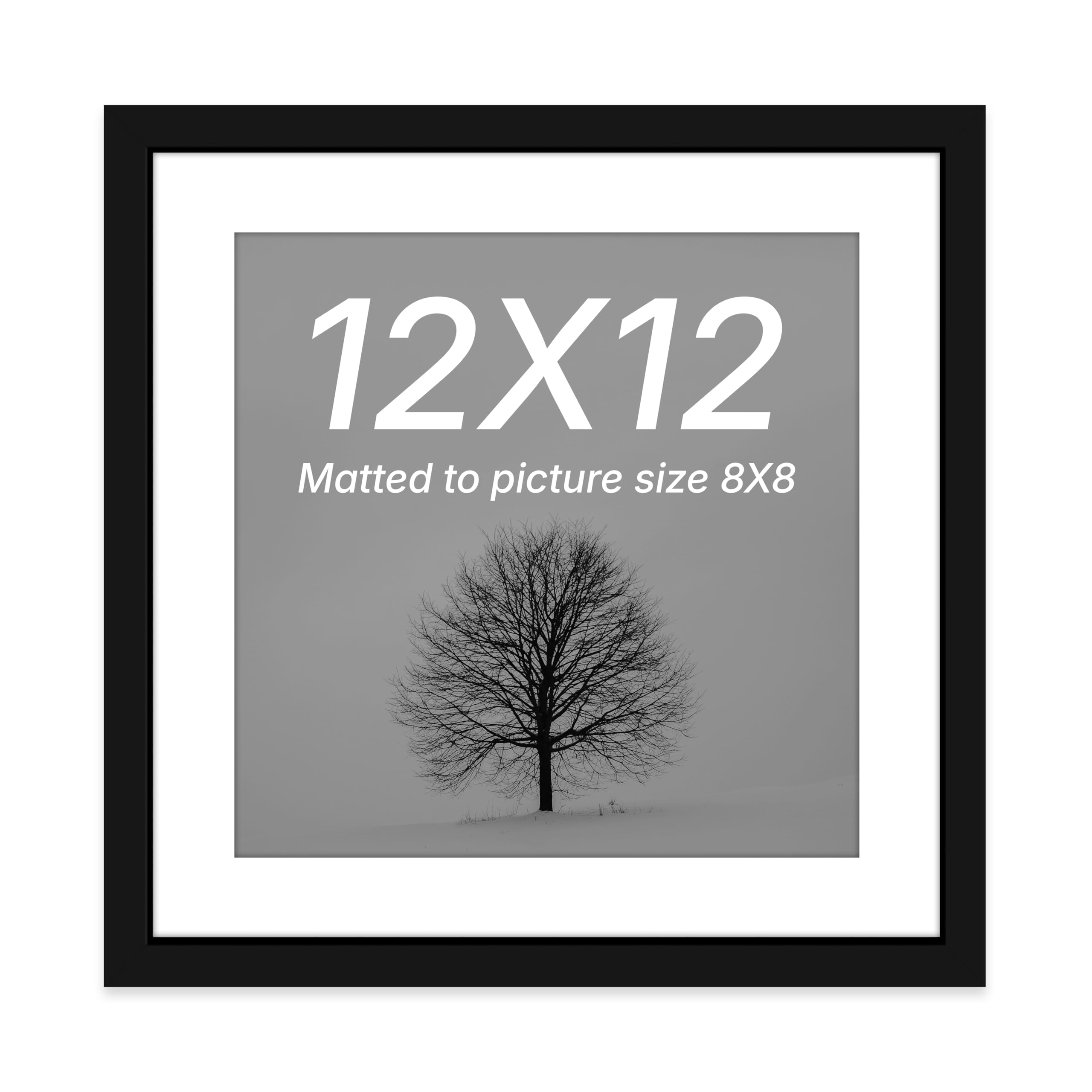 Art Street Synthetic Table/Wall Photo Frame for Home Décor (12" x 12", Black)-image-9