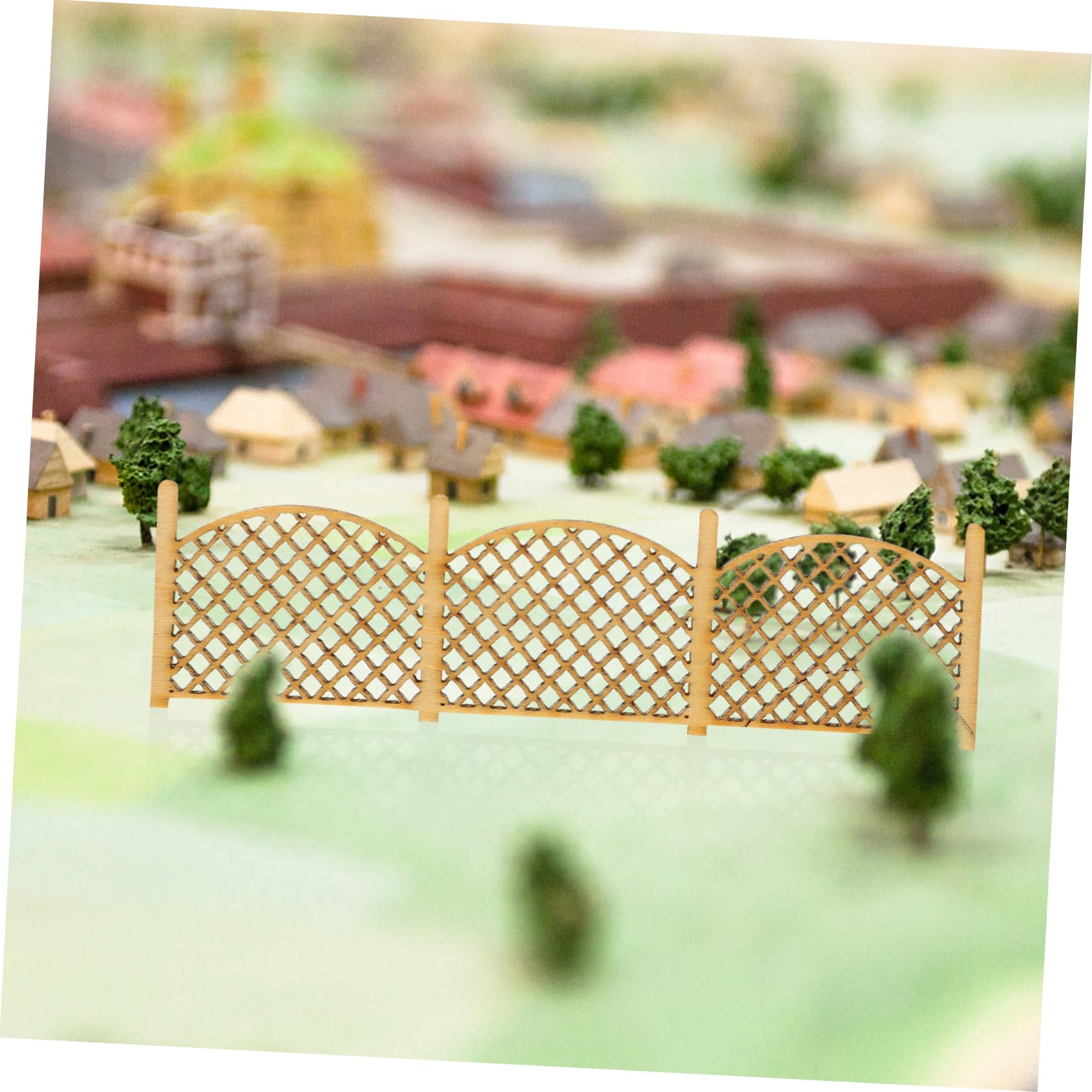 BESPORTBLE – 8 Mini Recinzioni In Legno Per Giardini Delle Fate E Terrari – Decorazione In Miniatura Stile Fattoria, 9x2.5 Cm – Per Casette Delle Bambole, Vasi, Paesaggi Fai Da Te