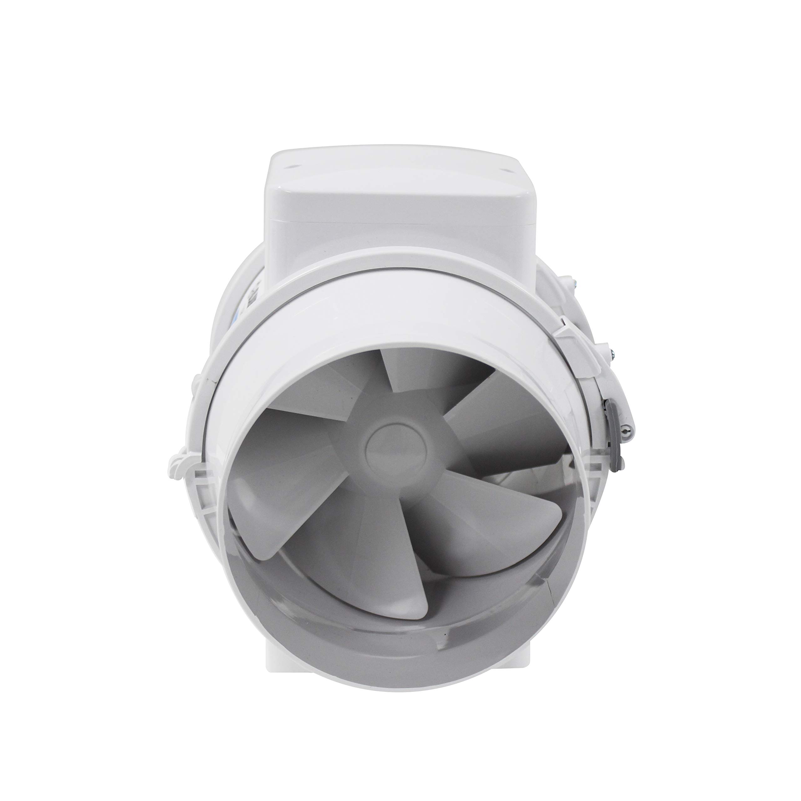 Buy 125 mm Silent Inline Toilet Ventilator Powerful Ventilation Damp Control 125mm In Line