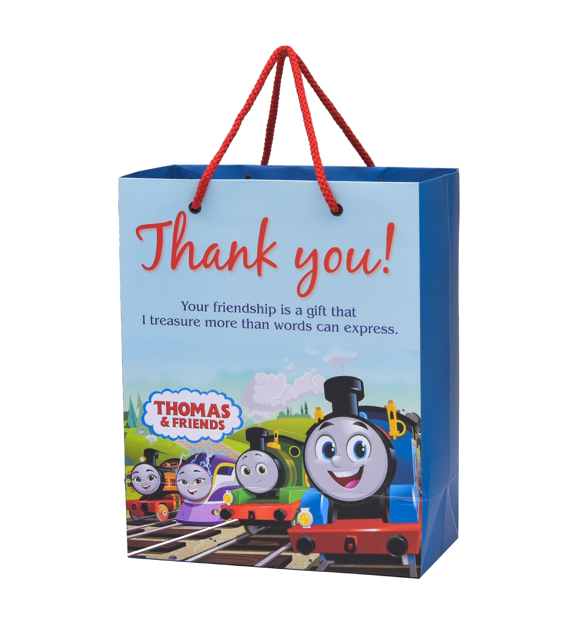 PPJ ® -HAPPY BIRTHDAY THANK YOU PARTY THOMAS (CARTOON THEME) (10 Pcs.) PAPER CARRY BAG, 10 Inch X 8 Inch X 4 Inch RETURN GIFT/HAPPY BIRTHDAY/RETURN GIFTS/GIFTS/GIFT BAGS/GIFT COVERS (Pack of 10) (B0D9JV7LZ7) Amazon Price History, Amazon Price Tracker