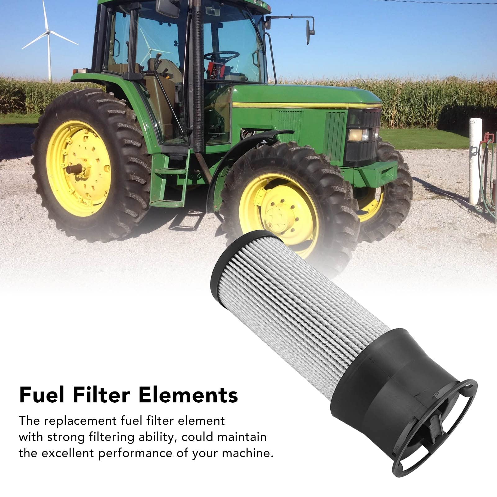 Élément de filtre à carburant hydraulique, élément de filtre hydraulique robuste, tracteurs utilitaires compacts pour 3033R 3038R 3039R OE LVA13065