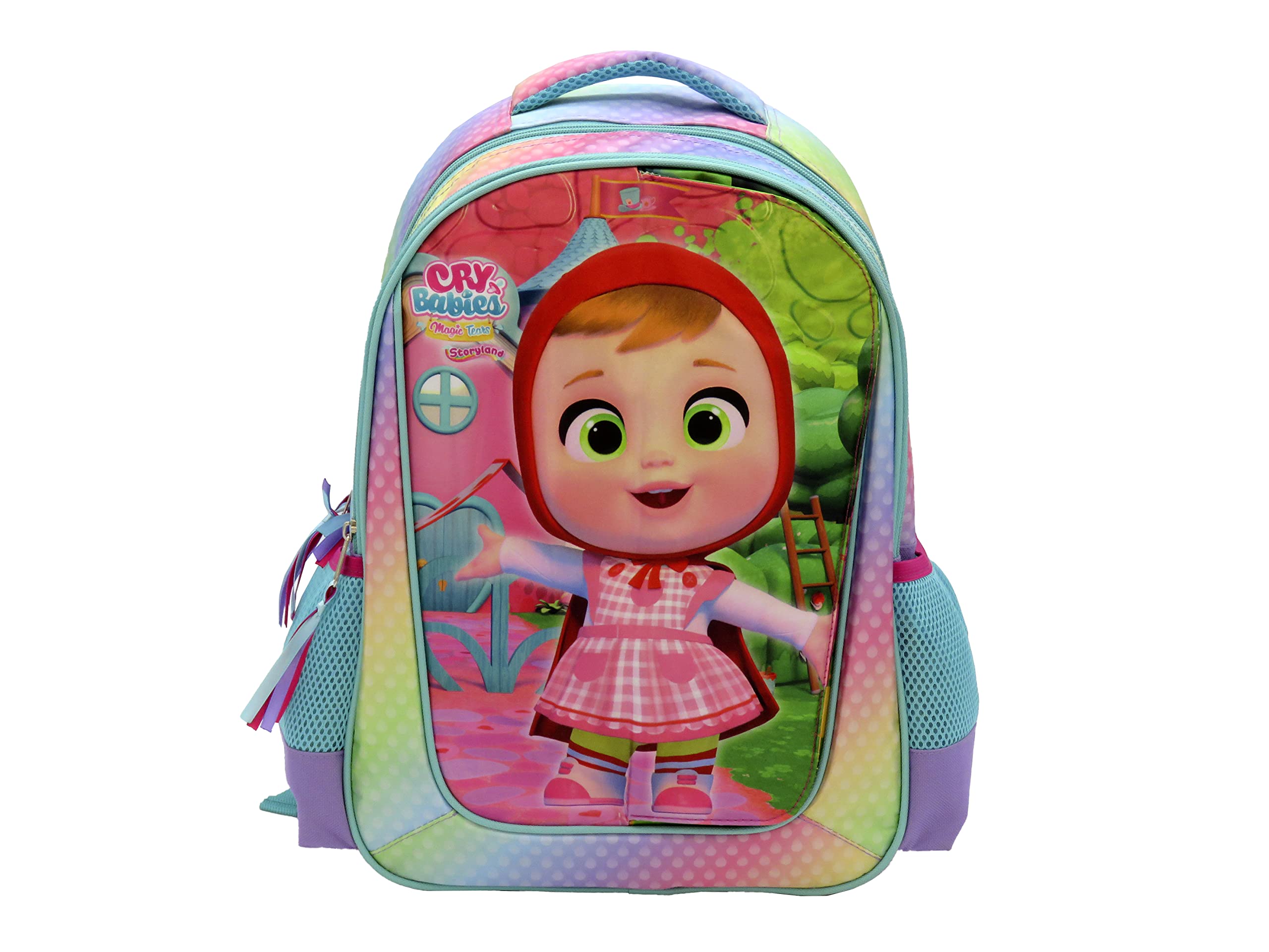 Zaino Sacco Per Bambini CYPBRANDS Neonati Llorones, 30x35 Cm, Multicolore, Con Sistema Anti Strozzamento - Per Scuola, Viaggi, Unisex