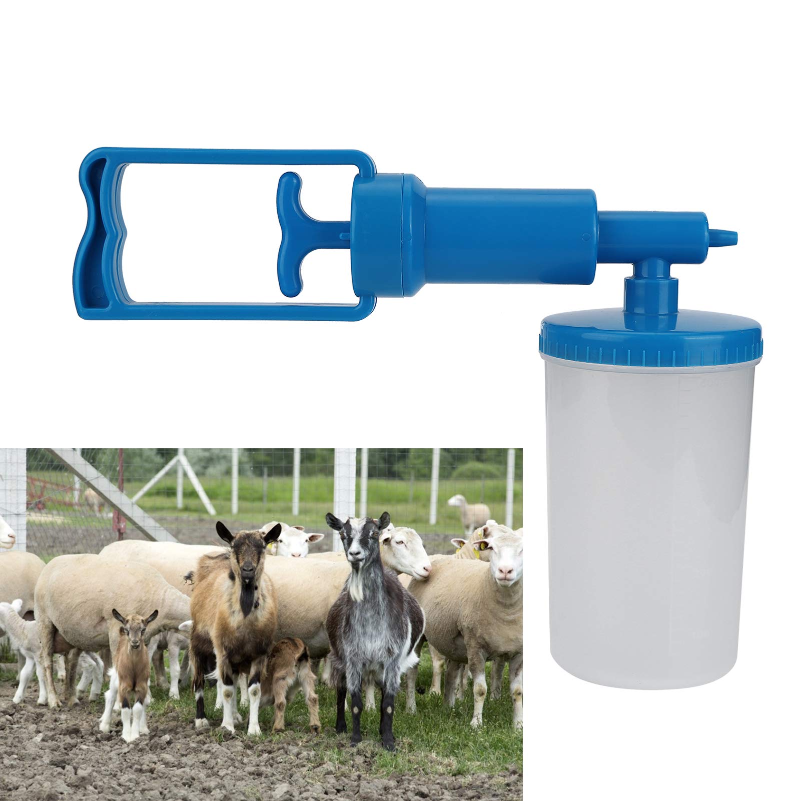 Acouto Detergente Uterino Veterinario da 500 Ml Dispositivo per il Lavaggio dell'irrigatore dell'utero per Attrezzature per l'allevamento di Mucche Suine o Pecore da e per Lattina Fornisce 500 Ml