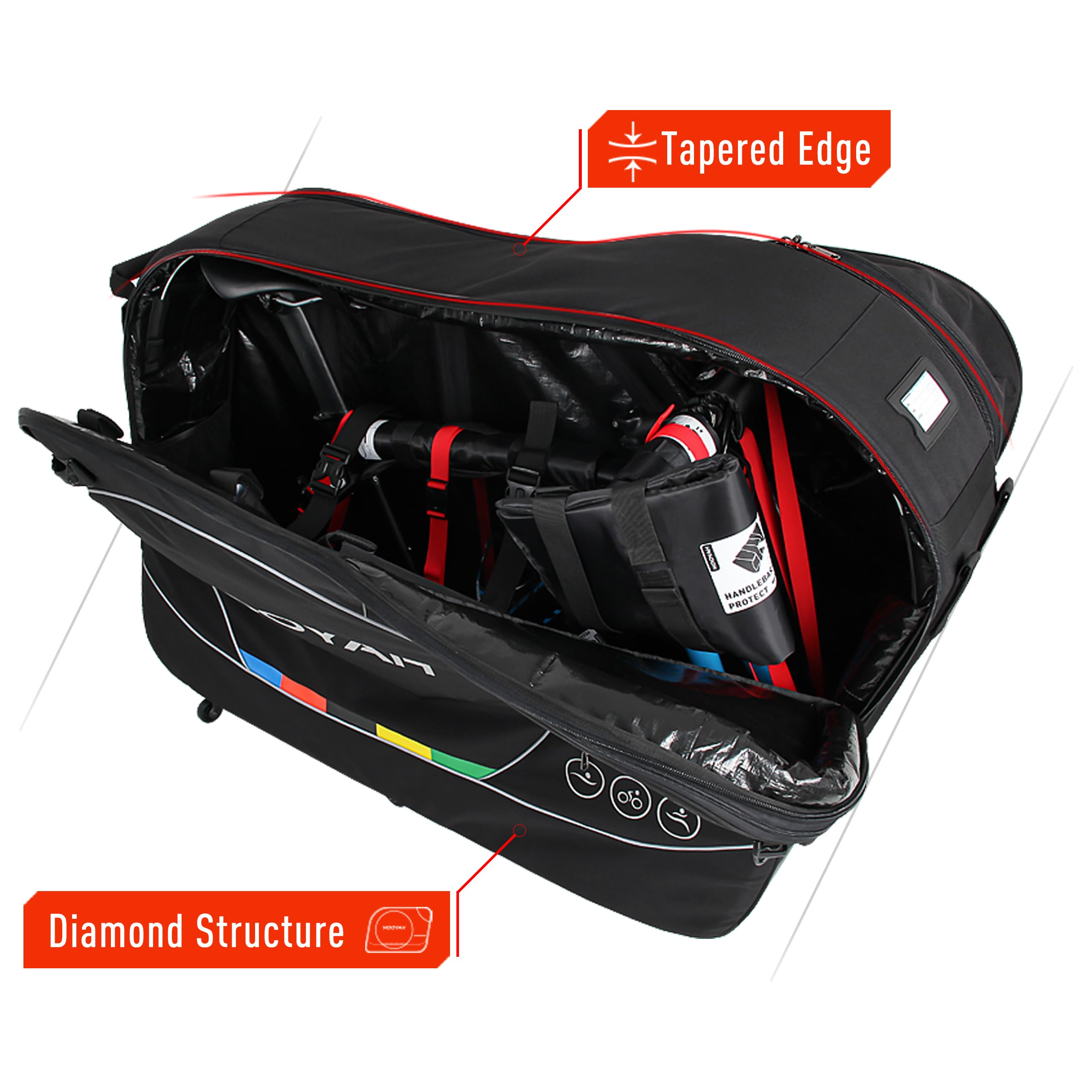 Amazon.com: NOOYAH Bike Travel Bag with Aluminum Frame, No