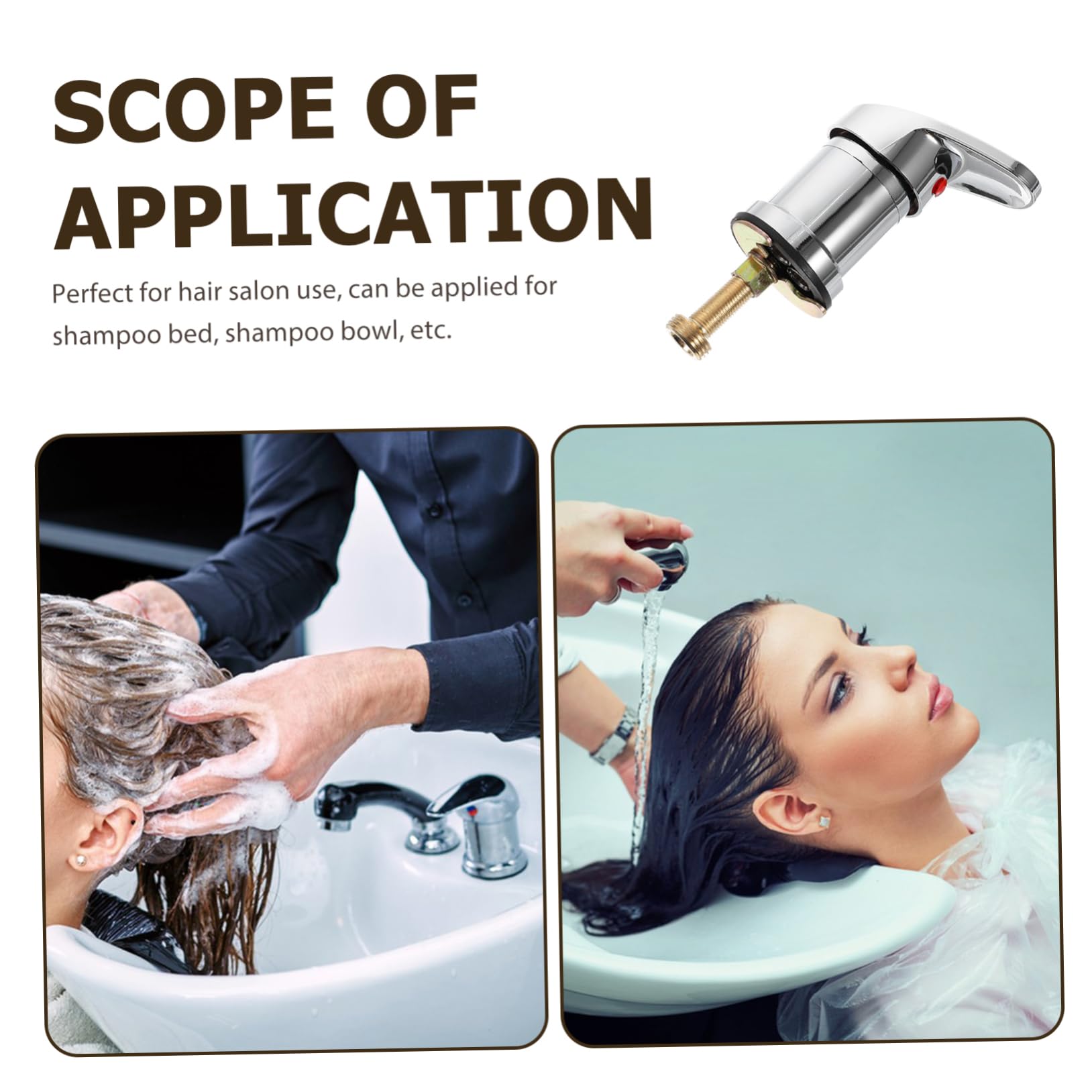 SHINEOFI Rubinetto Per Shampoo Professionale Miscelatore Fredda Accessorio Parrucchiere Design Ergonomico e Facile Controllo Temperatura Per Lavaggio